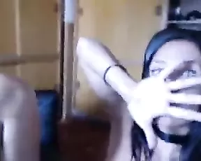 Teen in stockings making man horny on cam chat