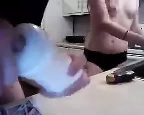 Pretty brunette milf wife suck cock sunday morning until a facial cumshot,!damn!