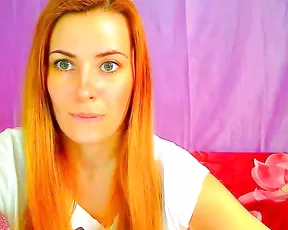 Skinny woman is playing with herself