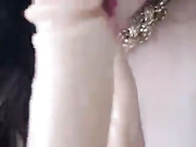 Alluring blonde plays with her toys and cums