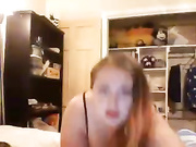 Blonde gets cum in her mouth