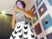 Dildo is in a hairy pussy