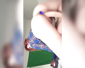 Shaye Rivers anal plugged dildo riding bed snapchat free