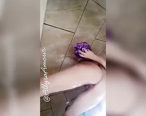 Allysa Amour shower snaps snapchat free
