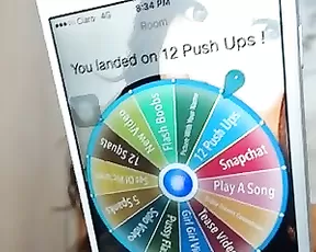 FloraBella_ MFC spins wheel then masturbates pussy