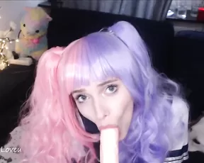 Scarletloveu Miku get her first face cum shot POV ManyVids Free Porn Vid