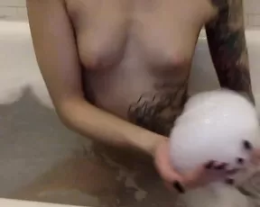 Natasha Grey anal bath time - dildo fuck my booty for daddy free vid