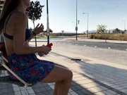 IviRoses riding dildo busstop w cum on face xxx premium porn videos