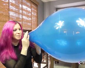 Kylie jacobs balloon kylies blue 17 inch blow2pop – pantyhose, boots, balloons b2p | ManyVids porn videos