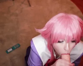 EllieMarie Yuno Gasai Gfe Dildo Blowjob | ManyVids Free POV BJ Porn