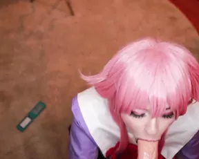 EllieMarie Yuno Gasai Gfe Dildo Blowjob | ManyVids Free POV BJ Porn