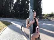 iviroses squirting in public in long black dress show chat live porn