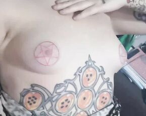 cerulean New nipple tattoos can't wait for them to heal show chat live porn