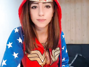 Dinaone slim sexy teen finger clit webcam show