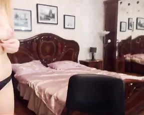 Naughty amateur girl blows a monster cock