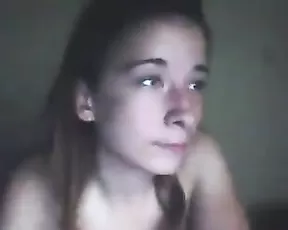 Spreading her nice pussy with my cock