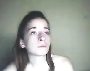Spreading her nice pussy with my cock