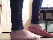 nataliefox Pink Moccasin Shoe Play Wrinkled Soles (3 min) show chat live porn