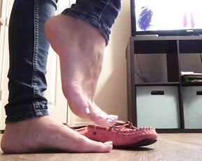 nataliefox Pink Moccasin Shoe Play Wrinkled Soles (3 min) show chat live porn