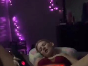 Kat Eckman red bikini hitachi masturbation on bed snapchat premium live porn live sex 1