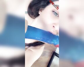 Sarah Love riding blue dildo snapchat premium live porn live sex
