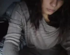 Blonde teenie sucks her first cock on cam
