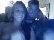 A dark haired babe in hot stockings gets off