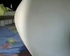 cute blonde gives footjob