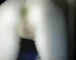 cute blonde gives footjob