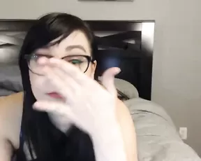Nasty cute cock sucker in action