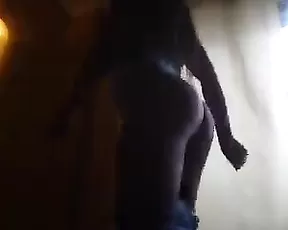 Dark haired babe getting cum into her face