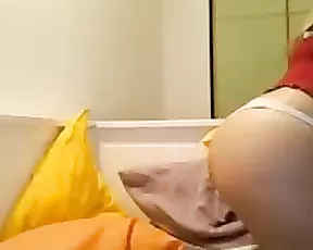 Wife filmed after a shower