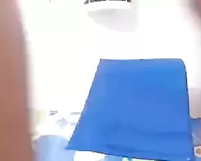 Cutie caresses her cunt lips