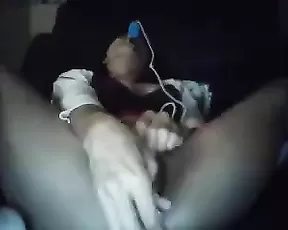 Blonde shakes her large knockers