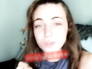 Luna Raise pussy tease & fitting giant dildo snapchat premium live porn live sex 1