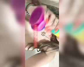 Princess Pineapple rainbow dildo blowjob & riding snapchat premium live porn live sex