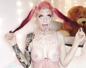 PuppyGirlfriend Dumb ahegao deepthroat fingering
