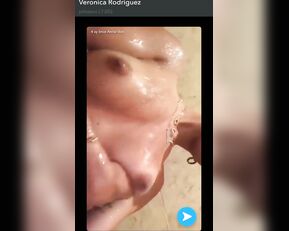 Veronica Rodriguez shower naked teasing snapchat premium live porn live sex 1