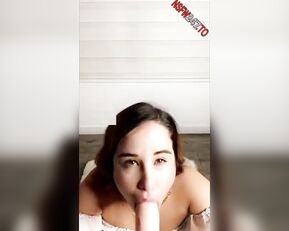Dulce Maria POV sucking a toy snapchat premium live porn live sex 1