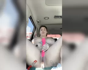 Ana Lorde toy play in car public snapchat premium live porn live sex 1