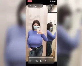 Busty Ema chat 01 Blue Sweater