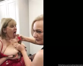 cathandannabel An oily dildo tit fuck Watch as Anna rubs the oil show chat live porn