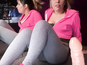 Lum Cakes she's running then all the sudden she's doin ahegao all over the place