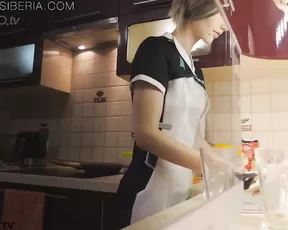 Kitchen anal fuck