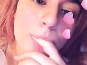 Roslaria teasing on bed snapchat premium live porn live sex 1