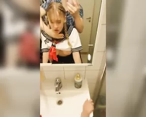 amadani schoolgirl gets creampied in bathroom amateur live live porn video