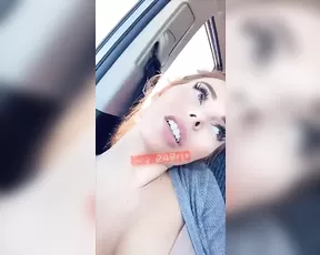 Dakota James public in car dildo masturbation snapchat premium porn live sex