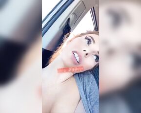 Dakota James public in car dildo masturbation snapchat premium porn live sex