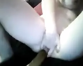 Busty blonde gal creamed with my hot jizz