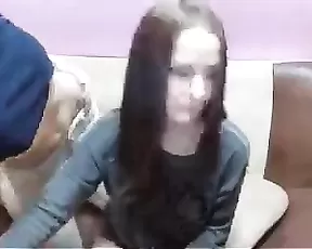 On all fours and sucking a hard